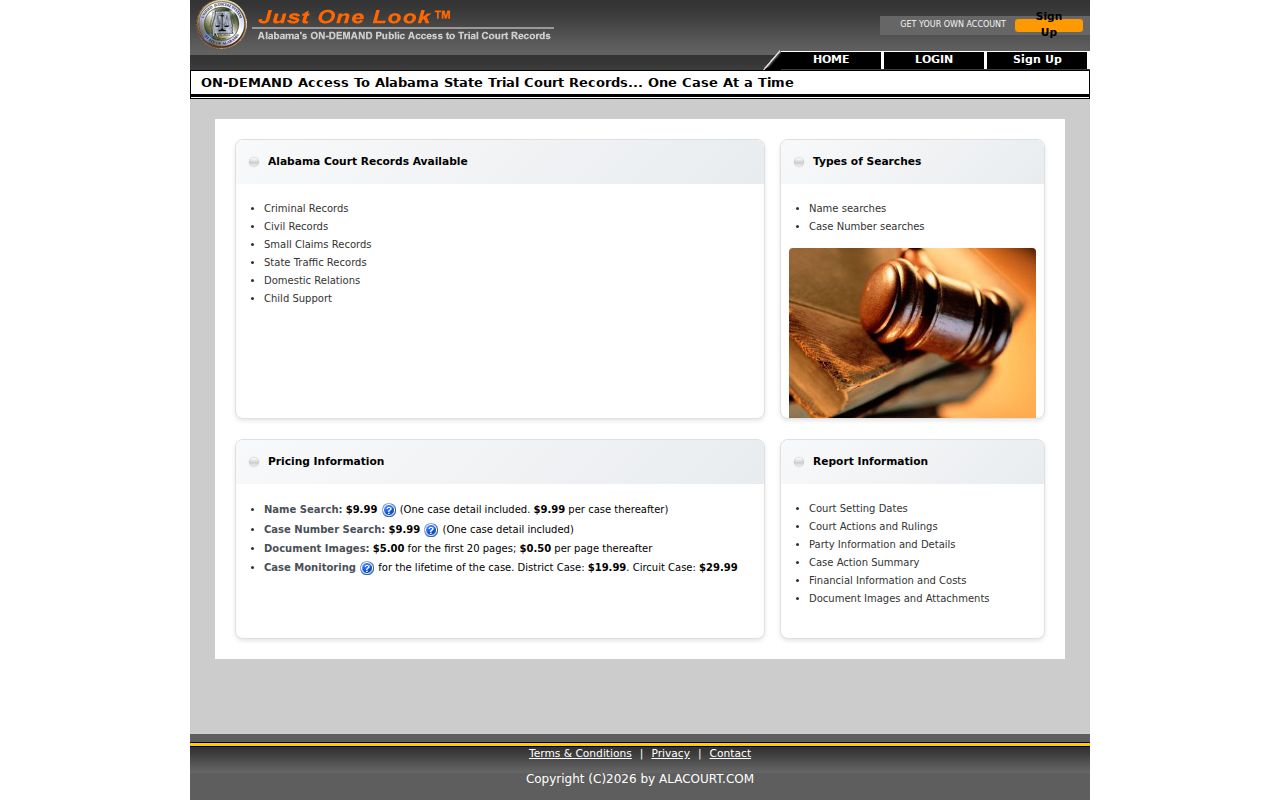 Greene County criminal court case search through Just One Look