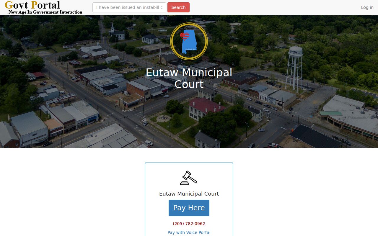 Eutaw criminal history municipal case and ticket portal