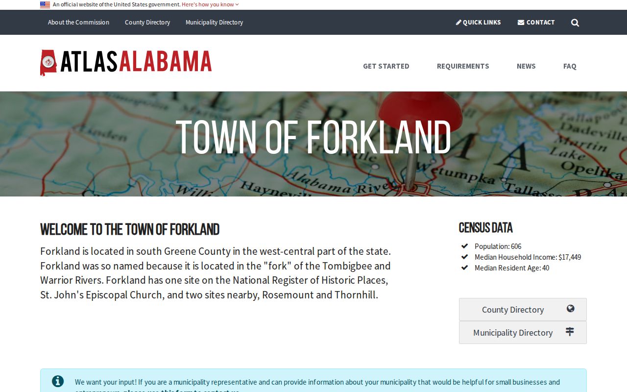 Forkland criminal history municipal profile and local context